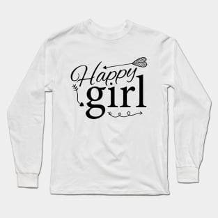 Happy Girl Long Sleeve T-Shirt